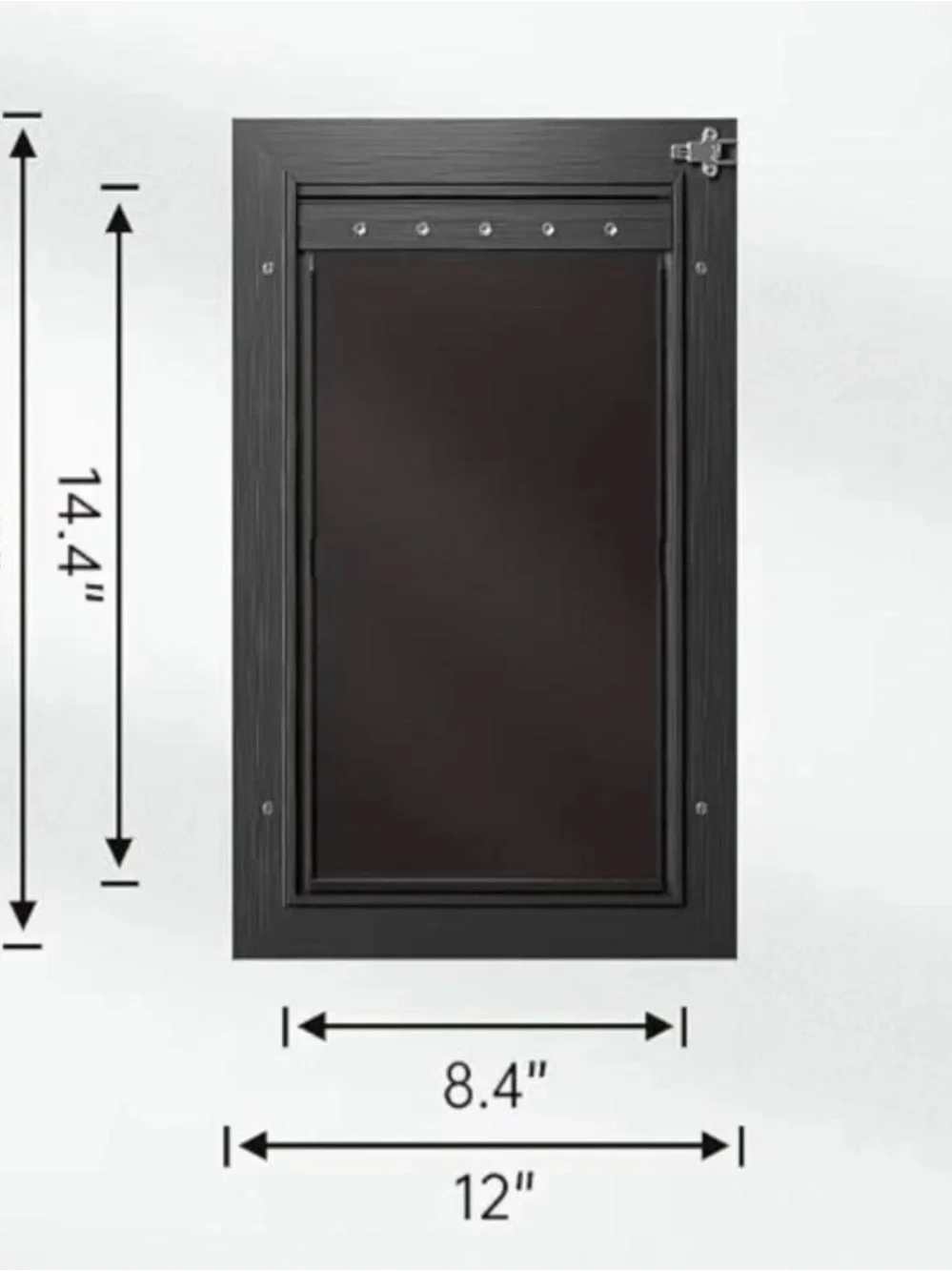 Pet Door Flap for Dogs - Black Dog Door Insert